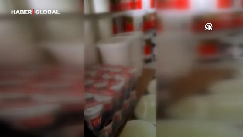 Etiketsiz 1 ton 800 kilogram yoğurt ve peynir ele geçirildi