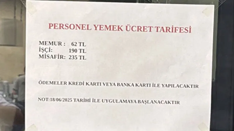 Eyüpsultan Belediyesi'nden yemek ücreti tarifesine ilişkin açıklama