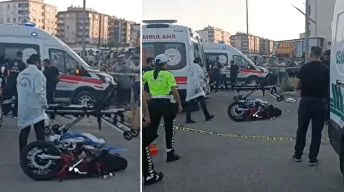 Gaziantep'te yürek yakan kaza: Otomobille çarpışan genç motosiklet sürücüsü öldü