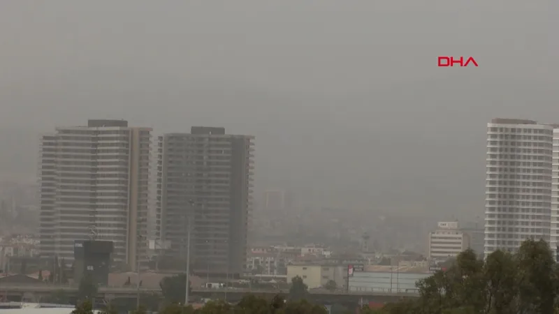 İzmir'de toz taşınımı