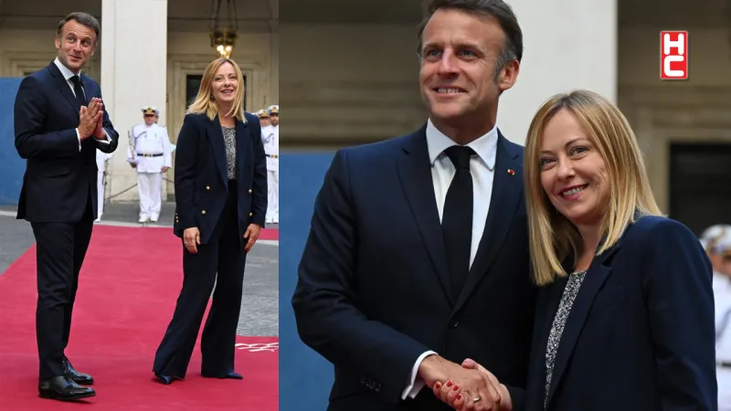 Meloni ve Macron, Roma'da bir araya geldi