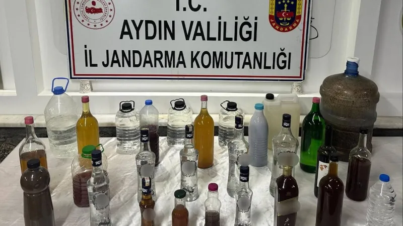 Aydın'da Sahte İçki Baskını! 102 Litre Zehir Ele Geçirildi