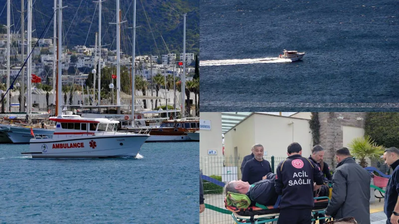 Yunanistan'da Tekne Kazası! Yaralı Türk Bodrum'a Getirildi